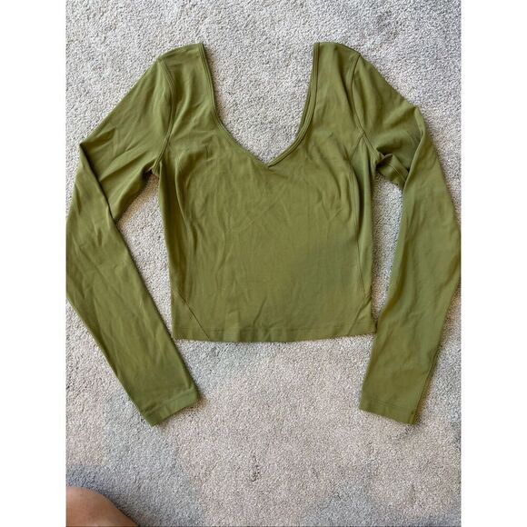 NWOT LULULEMON align long sleeve green Sz 4, $78 D8 - Picture 2 of 5